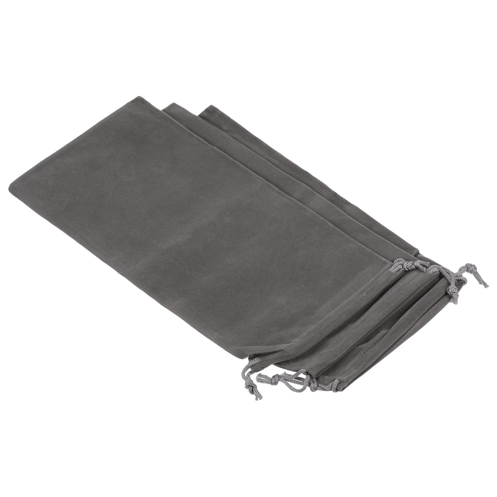 Sourcingmap Microfibre Pochette Lunettes Gris 30x15cm 3Pcs