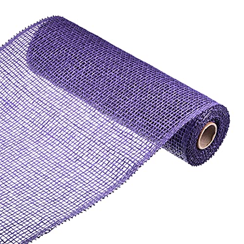 sourcing map Home Garden ruban toile jute violet 10 pouces 5 yards