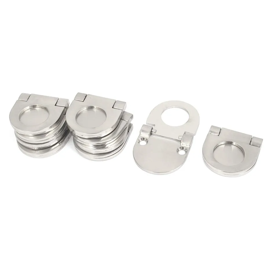 Sourcingmap poignée anneau meuble argent 36 mm lot 10