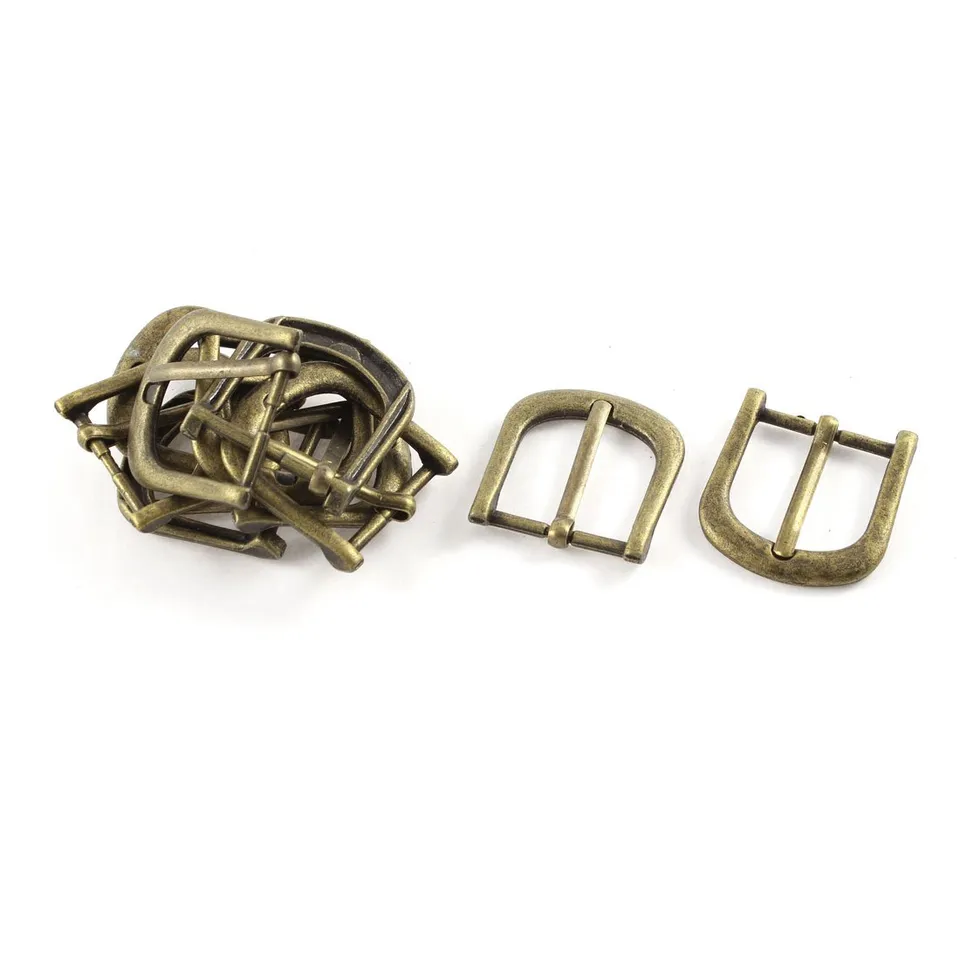 sourcingmap Boucles Ceinture Rétro Bronze 34x32mm lot 10