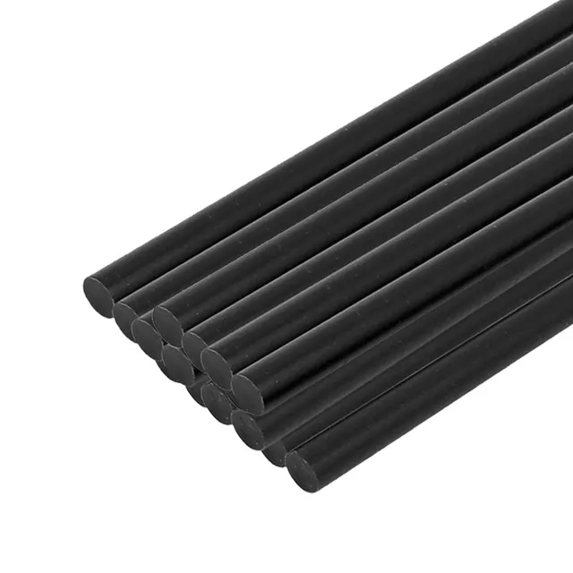 Sourcing Map Bâtons Colle Chaude Noirs Mini 15pcs