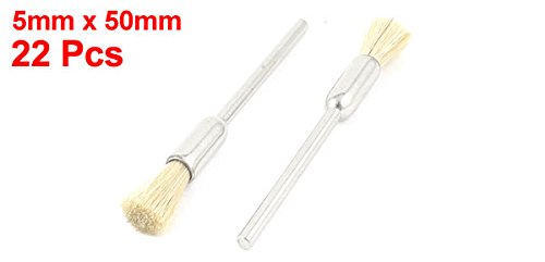 Sourcing Map brosse polissage 2,3mm poils blancs lot 22