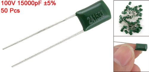 Sourcing Map 2A153J condensateur film polyester 15000pF 100V lot 50