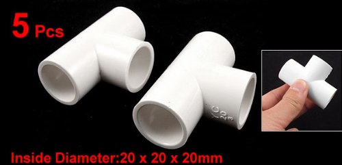 sourcingmap Industrial Raccord PVC Te Egal 20mm Lot 5