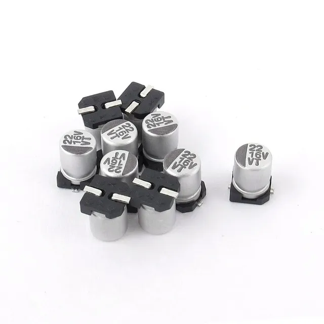 sourcing map Industrial 22uF 16V condensateur CMS 10 pcs