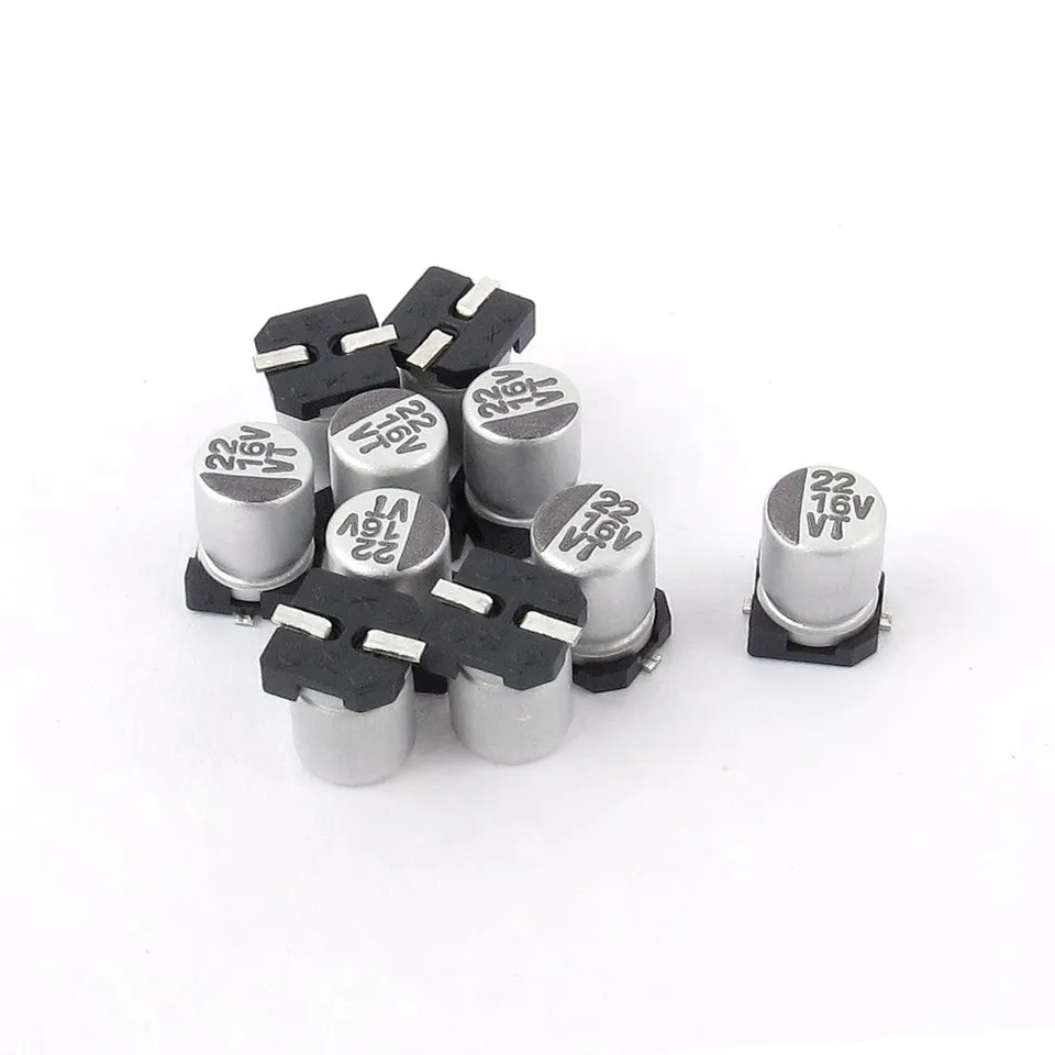 sourcing map Industrial 22uF 16V condensateur CMS 10 pcs