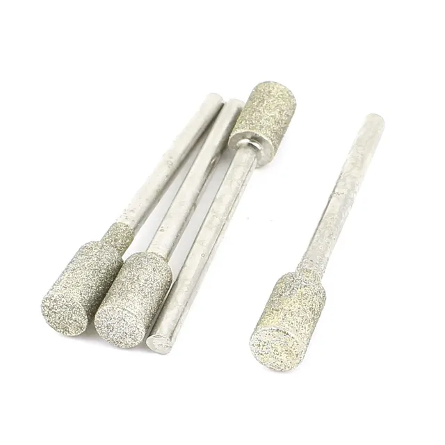 sourcing map fraise diamant cylindrique 3x6 mm lot 4