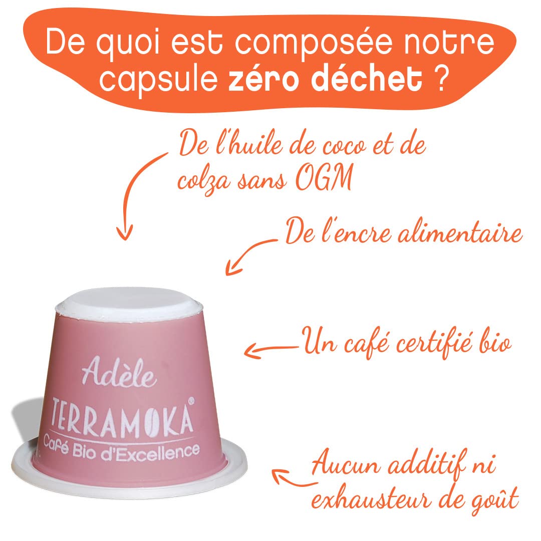 Terramoka Mademoiselle Adèle capsule café bio x60 arabica