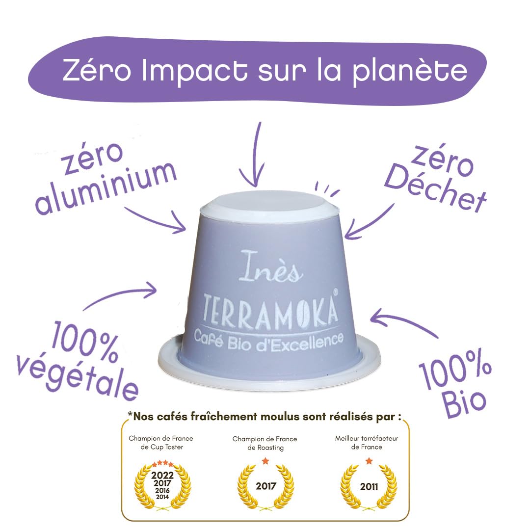 Terramoka Inès Capsule Café Bio Arabica 60 Papouasie