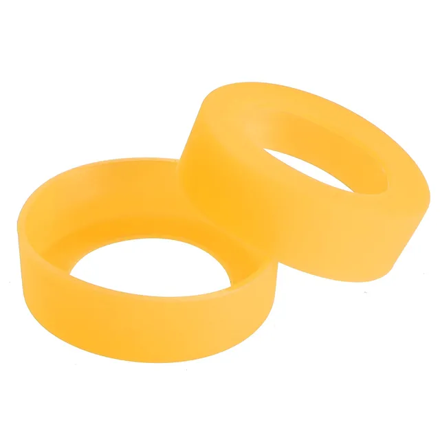 Sourcing Map Home Protège-bouteille Silicone 62mm Orange Lot 2