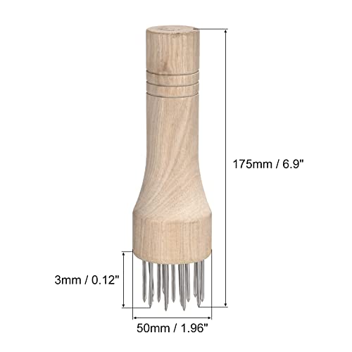 sourcing map Attendrisseur Viande Inox Blanc 175mm