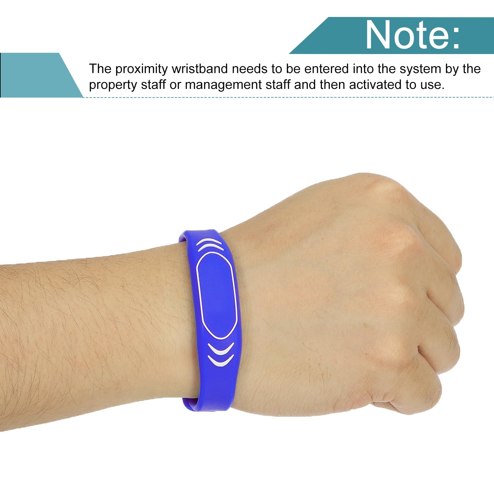 sourcing map TK4100 bracelet RFID bleu 1 pièce 125KHz