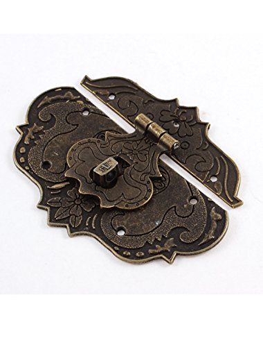 sourcingmap Moraillon verrou boîte bronze antique 97mm