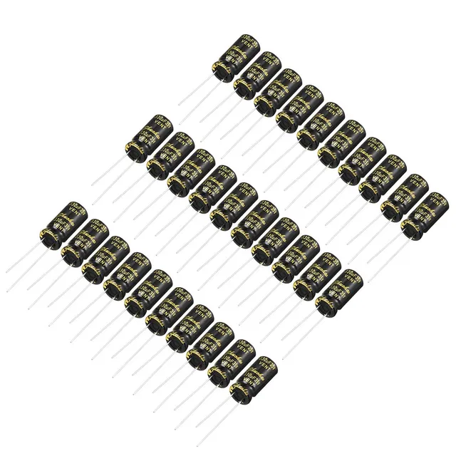 Sourcing Map Condensateur 330uF 35V 8x16mm x30 radial