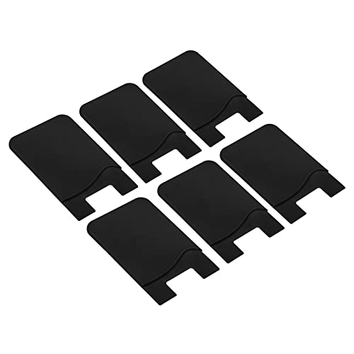 Sourcing Map Electronics porte-carte téléphone silicone noir lot 6