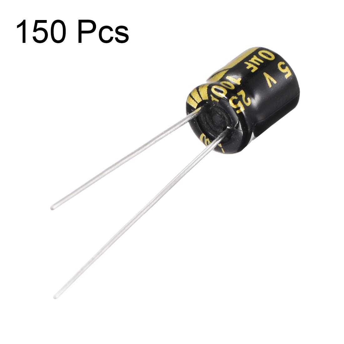 Sourcing Map condensateur électrolytique 100µF 25V lot de 150