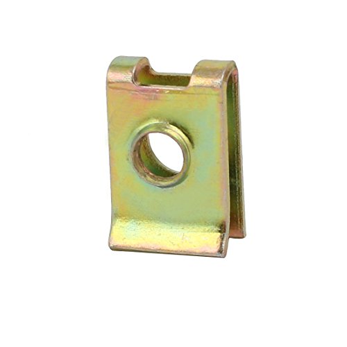 SOURCINGMAP Automotive écrou U M5 acier ressort clip 25pcs