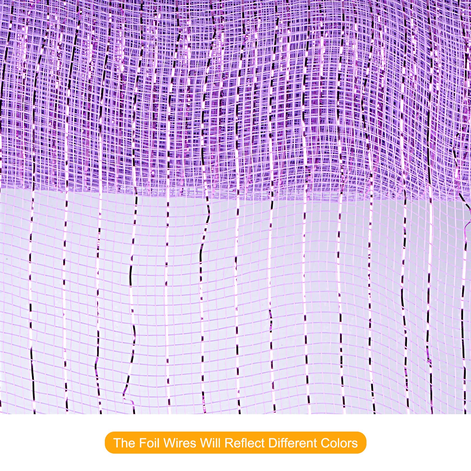 Sourcing Map Toile Jute Ruban Déco Lilas 26cm x 9m
