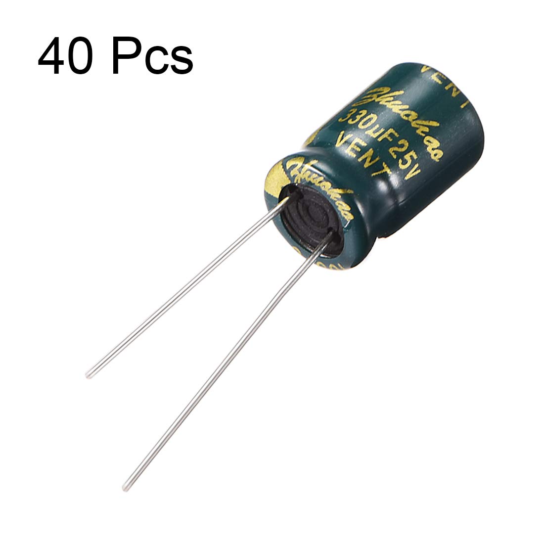 sourcing map 330uF 25V condensateur faible ESR 8x12mm lot 40