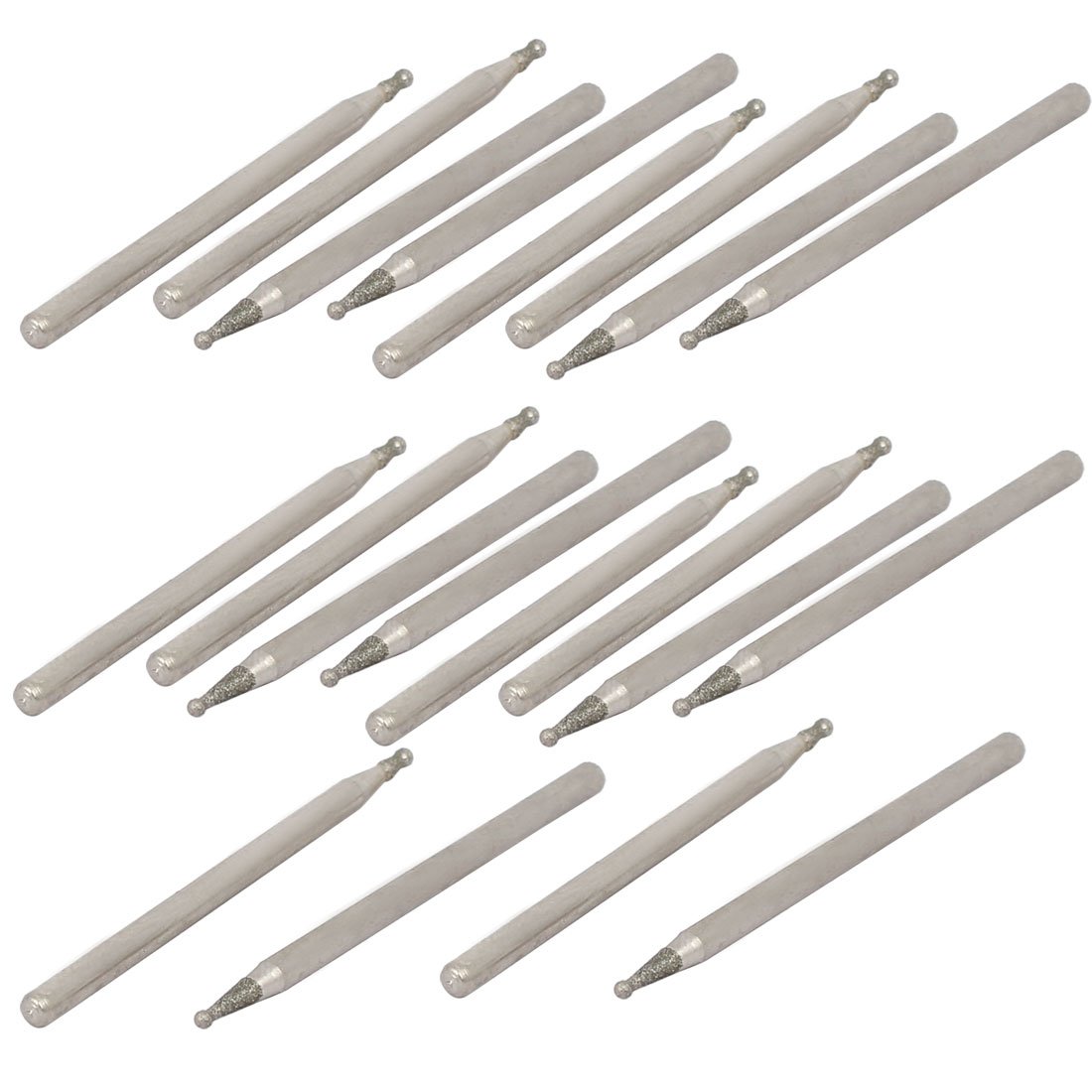 Sourcing Map Pointe Diamant Bille 1.2mm 20pcs Tige 2.35
