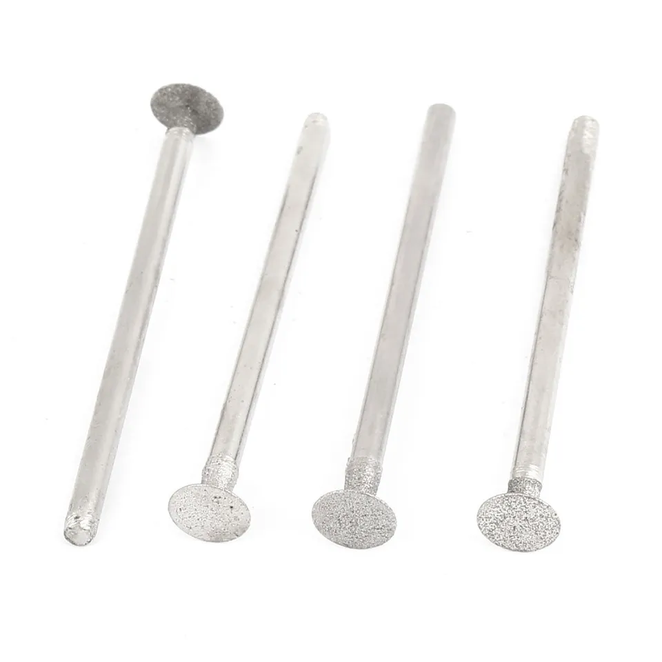 Sourcingmap lot 4 fraises diamant rondes 2,35x6 mm