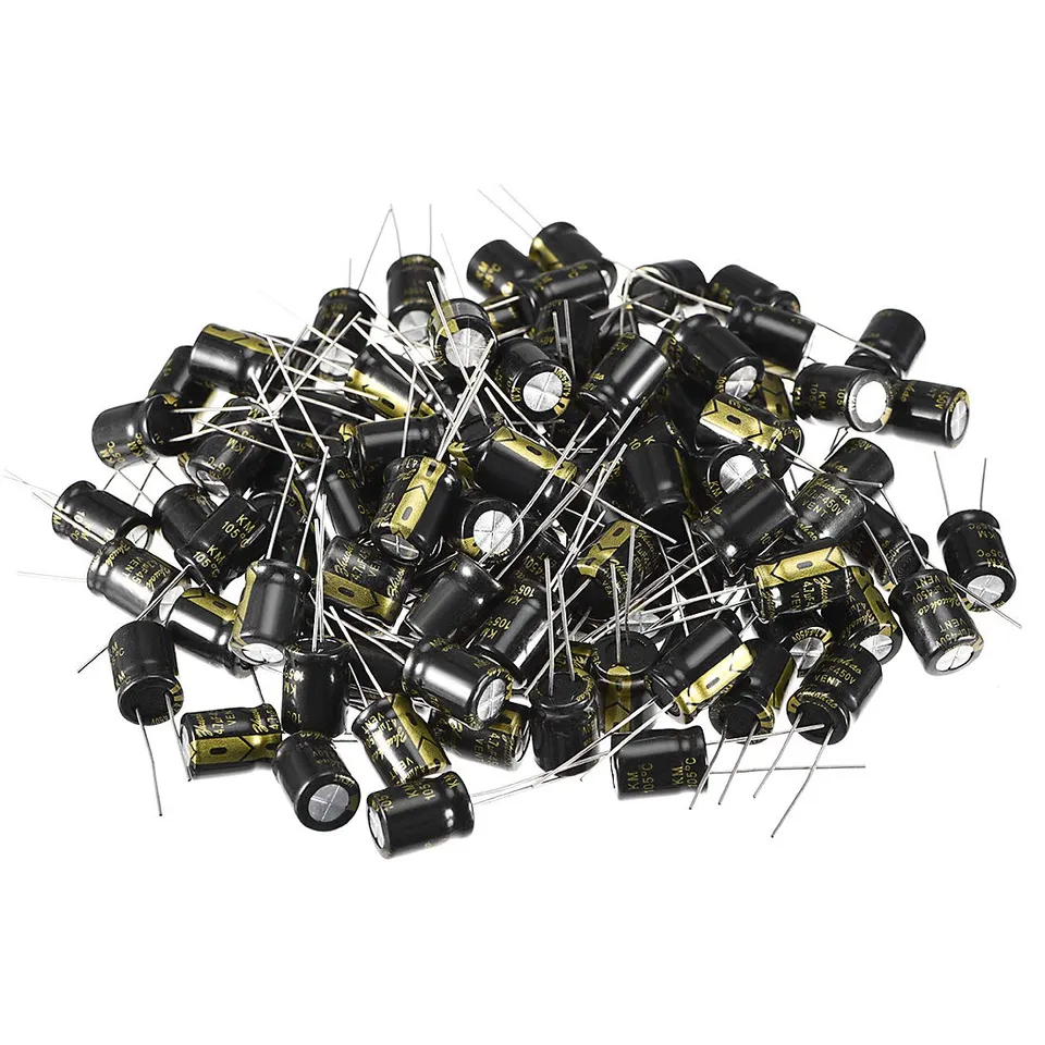 Sourcing Map condensateur électrolytique 4,7µF 450V lot de 100