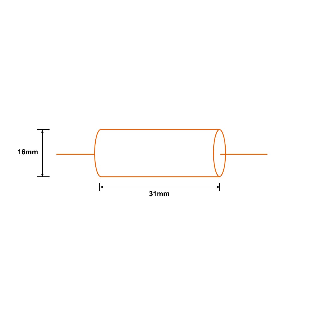 sourcing map 5.6uF 100V condensateur film polypropylène axial