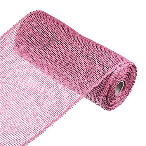 Sourcingmap Home & Garden ruban toile de jute rose 25,4 cm x 9 m