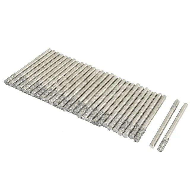 SOURCINGMAP pointe diamant cylindrique 3 mm lot 30 meulage