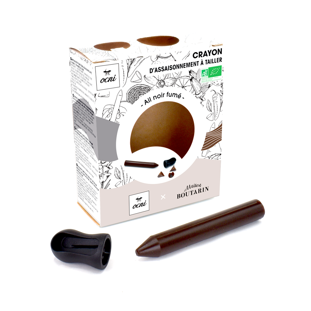 OCNI Coffrets 1 crayon assaisonnement ail noir fumé bio
