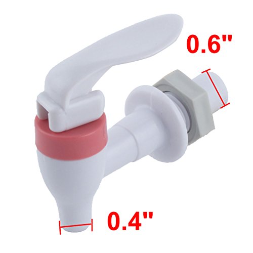 Sourcingmap robinet distributeur eau poussoir blanc 15 mm 2 pcs