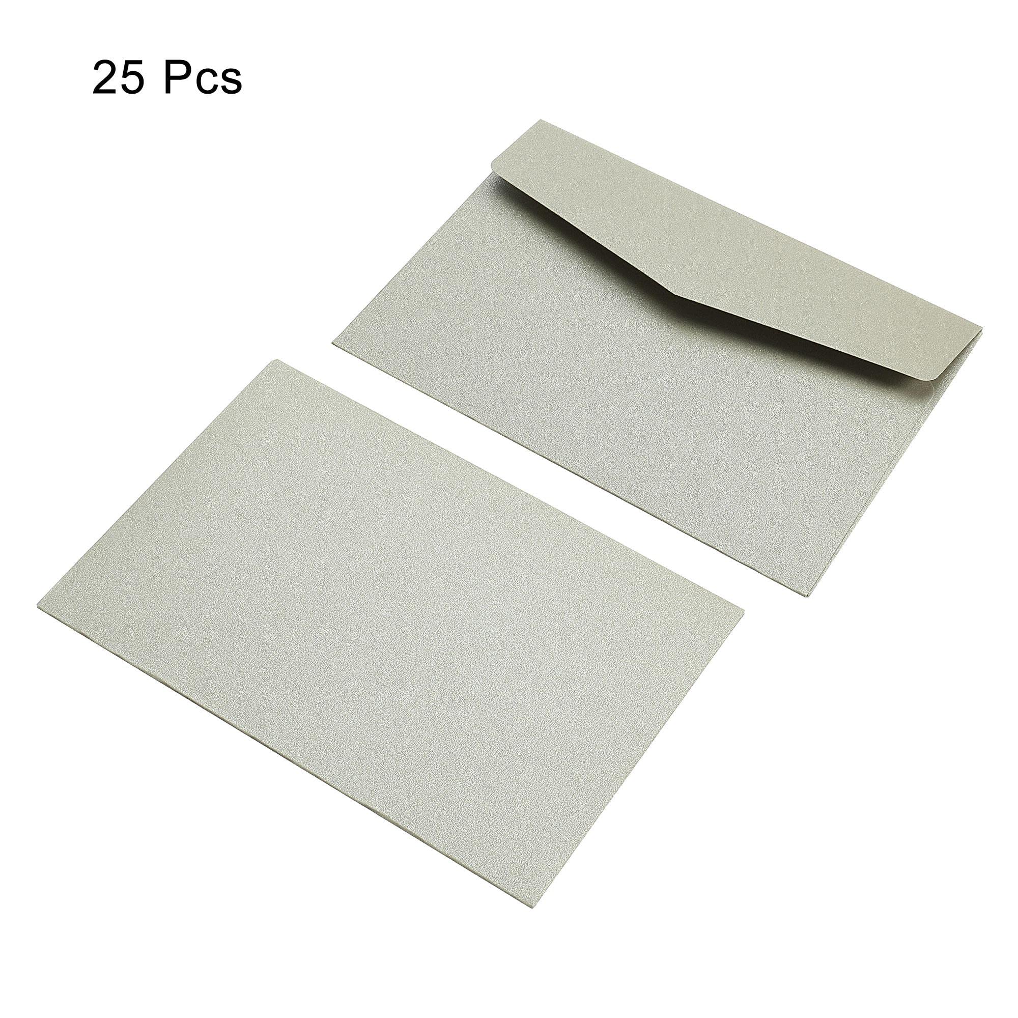 Sourcing Map enveloppe argent 11x16cm lot 25 invitation mariage