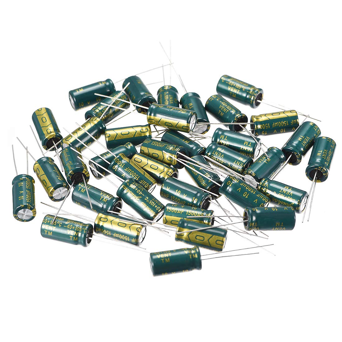 Sourcing Map Industrial condensateur 1500uF 10V 8x16mm 30pcs