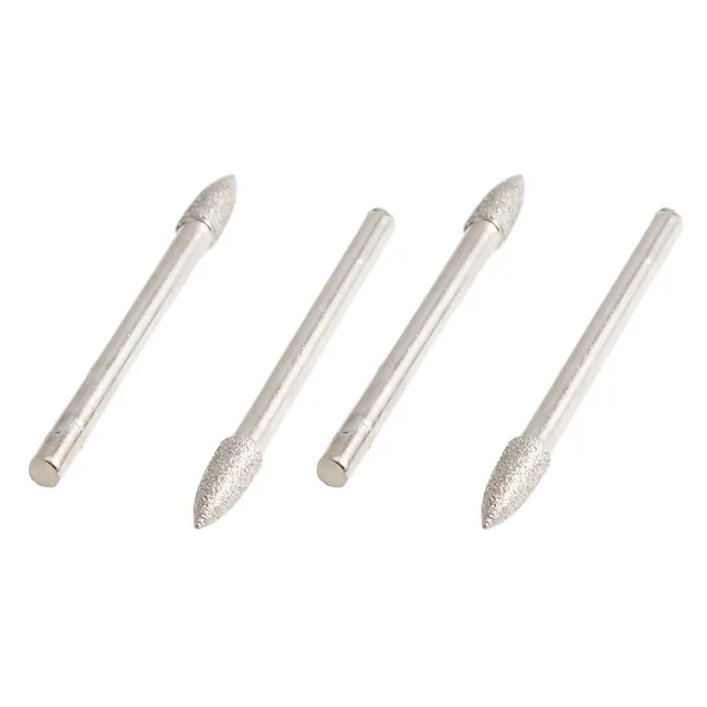 Sourcingmap Pointe Conique 4x4mm Fraise Diamant 4 pcs Tige 3mm