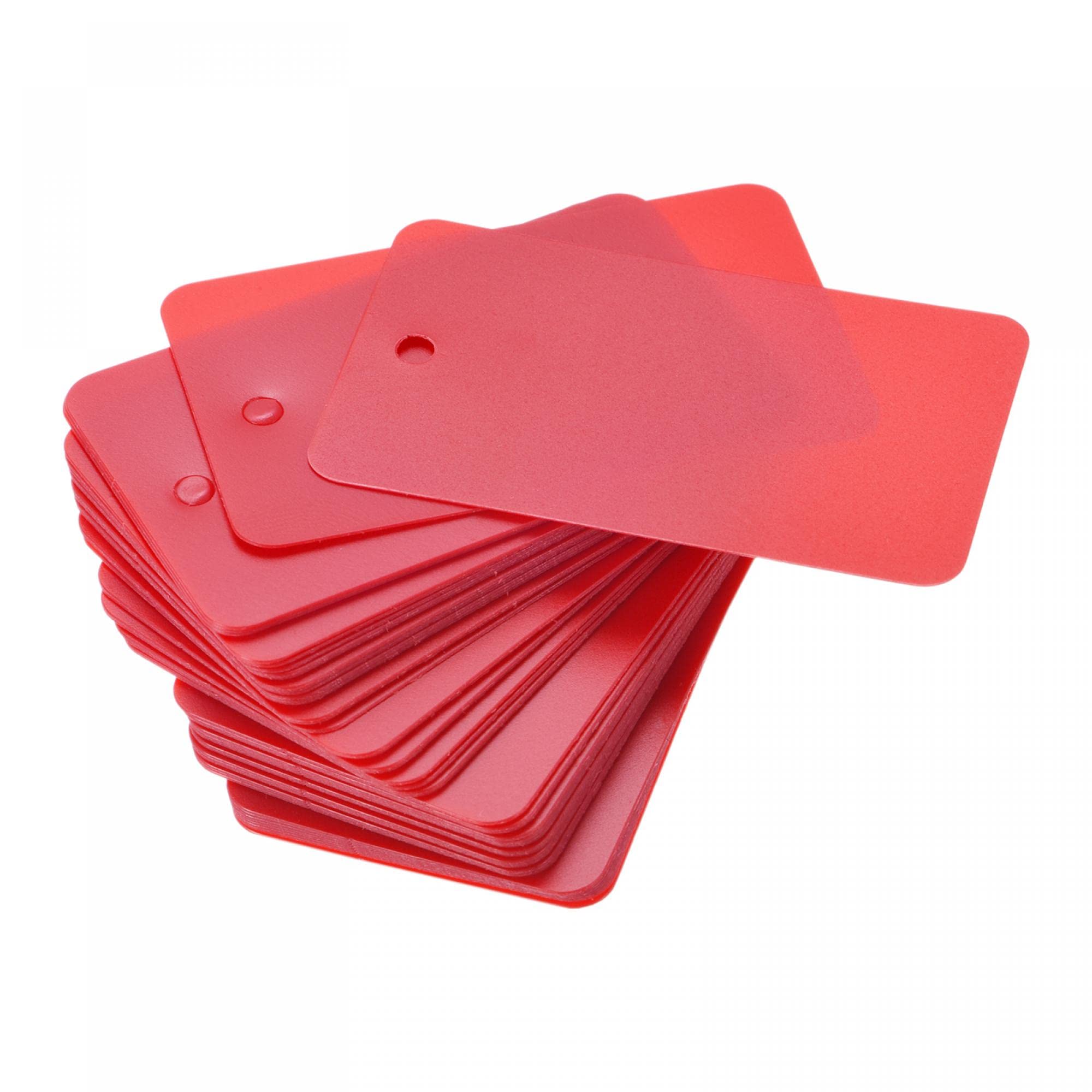 Sourcingmap Étiquettes Plastique 30x50mm Blanc Lot 100 Étanche