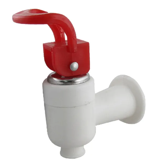 Sourcingmap robinet distributeur eau plastique blanc rouge