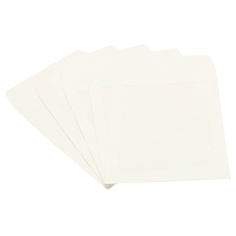 Sourcing Map A5 Enveloppe Fenêtre Blanche Simple Face x10