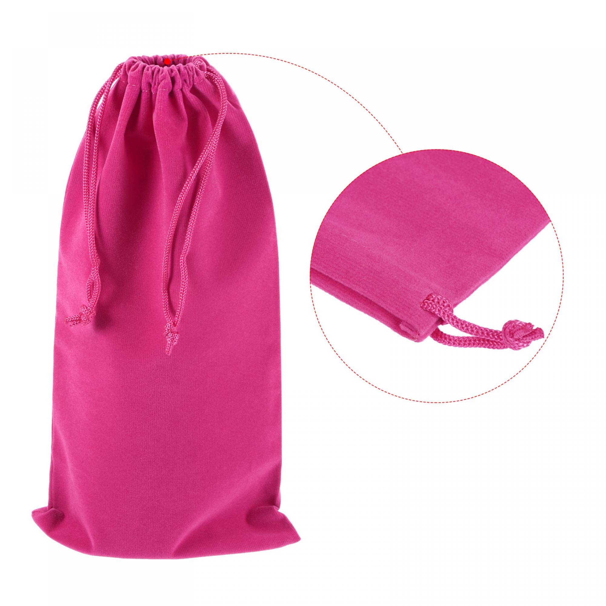 sourcing map pochette microfibre 30x15 cm rose rouge lot 3 anti-rayure