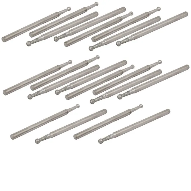sourcingmap Industrial fraise diamant boule 2 mm lot 20