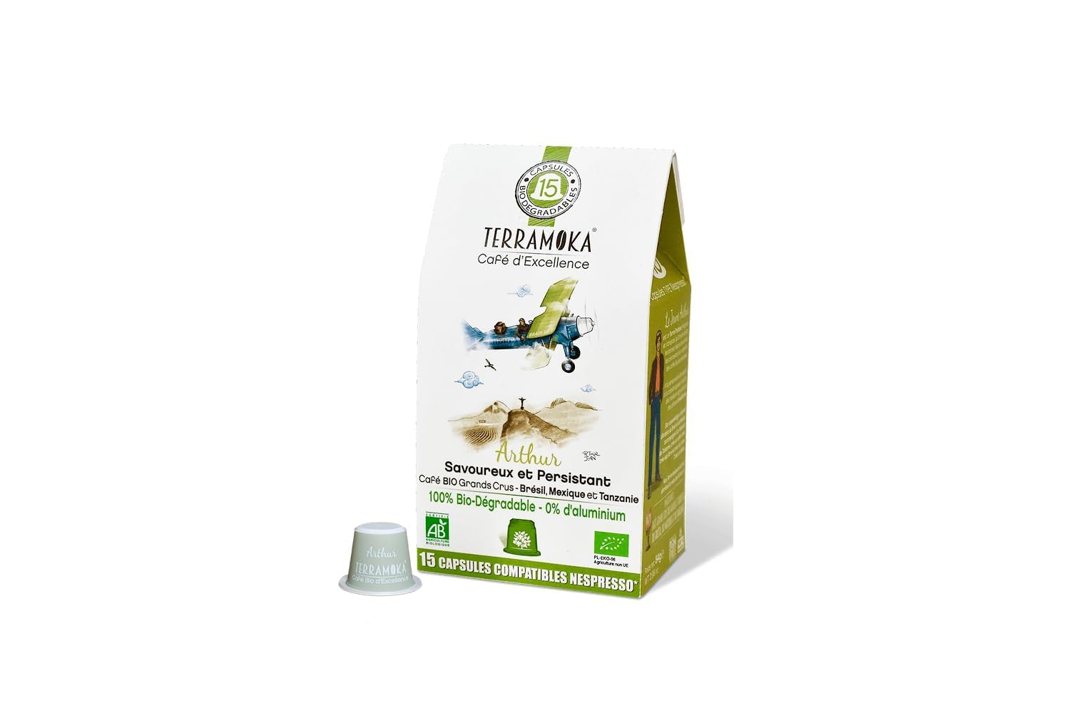 Terramoka Le jeune Arthur capsules café bio 60 riche