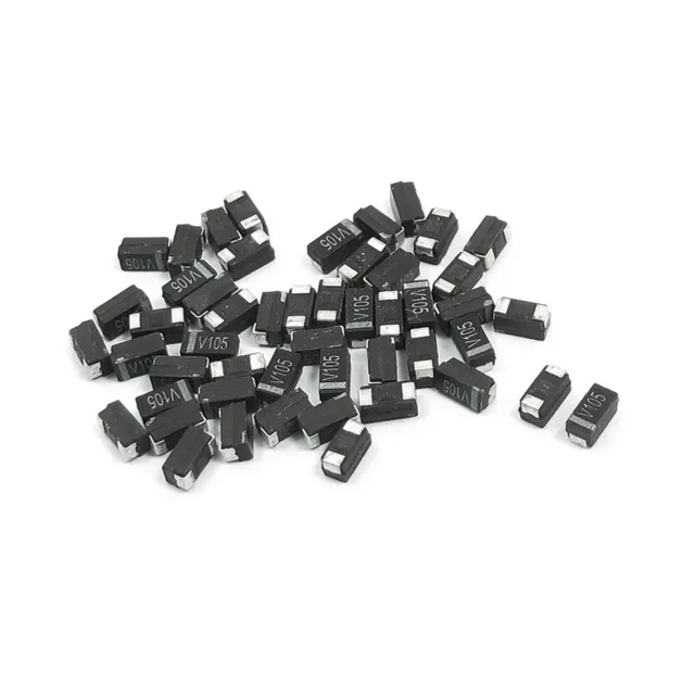 Sourcingmap 3216 A 1uF 35V Condensateur CMS noir 50 pcs
