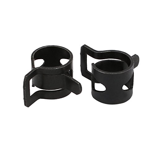 SOURCINGMAP Industrial collier serrage ressort 8mm noir 10pcs