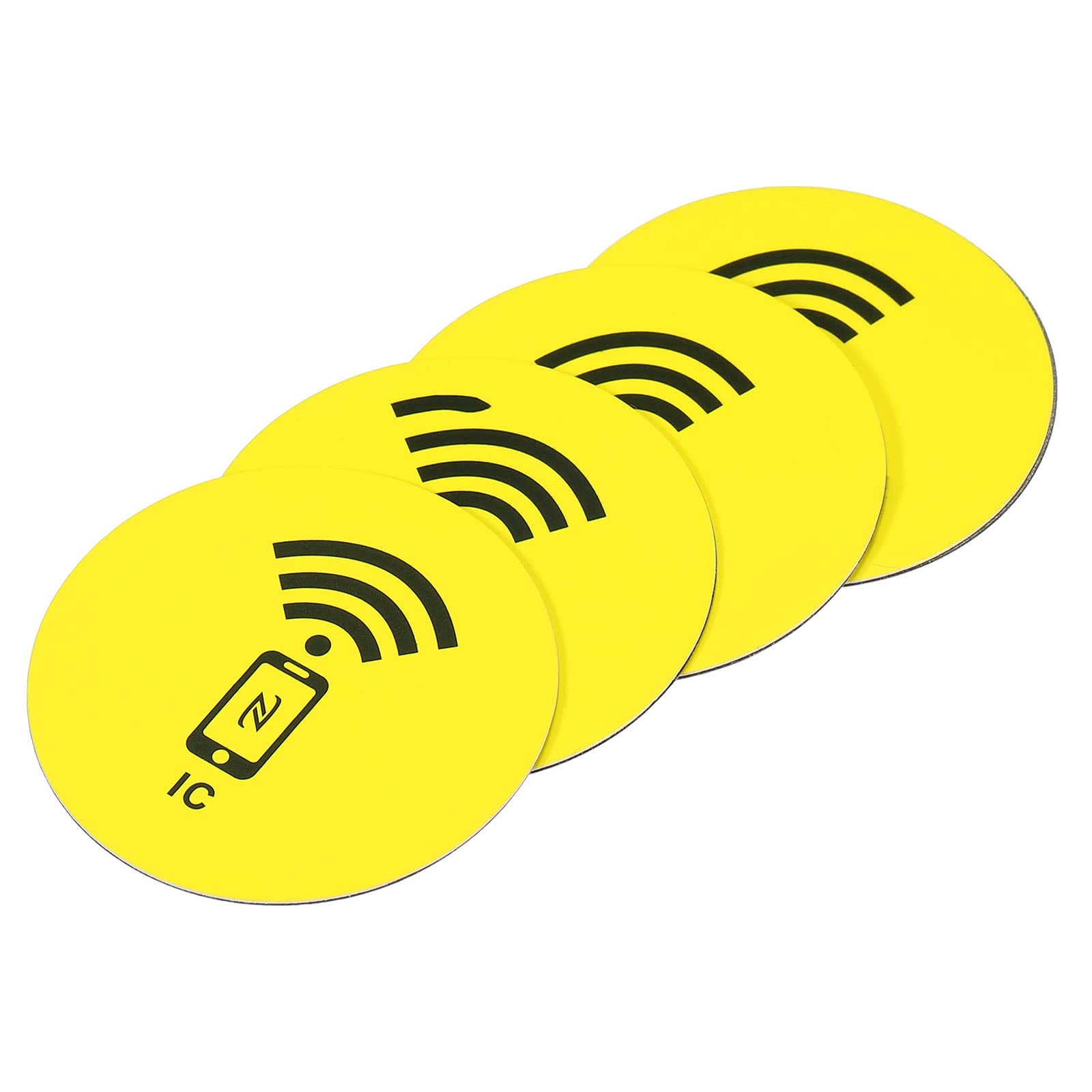 sourcing map M1 etiquette NFC 13,56 MHz jaune x4 adhesive