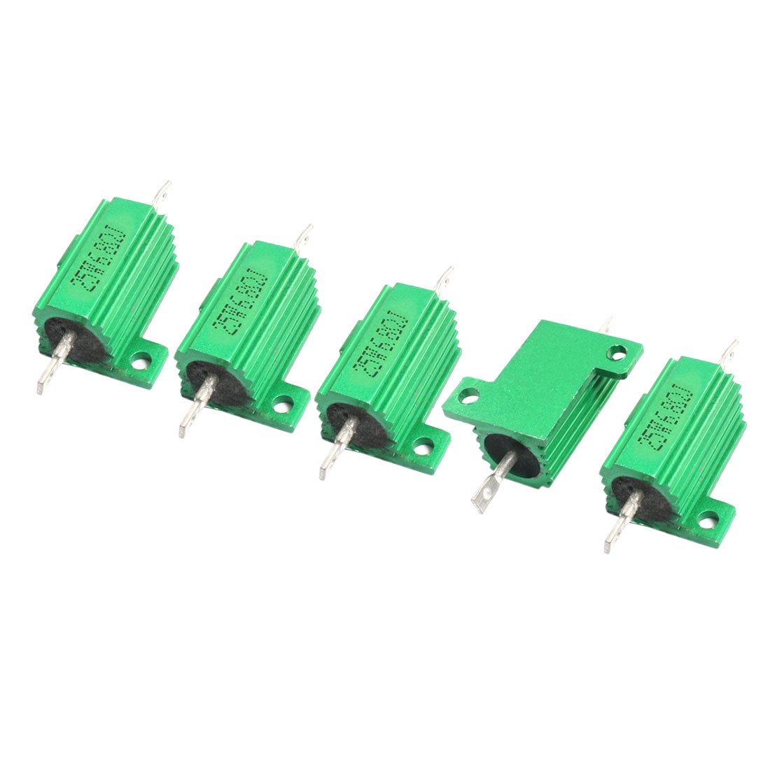 Sourcingmap Résistance Aluminium 25W 6,8 Ohm Lot 5 Vert
