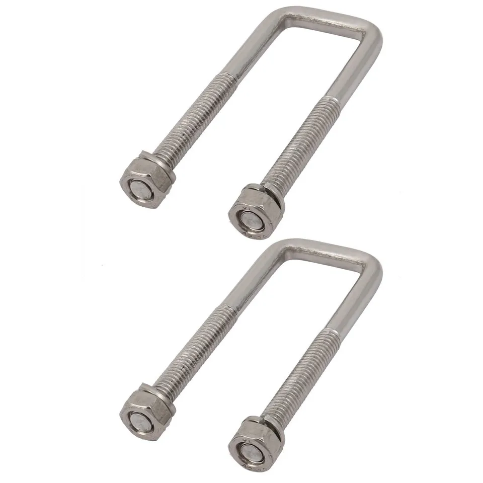 SOURCINGMAP Home boulon U carré M6 inox 20mm 2pcs