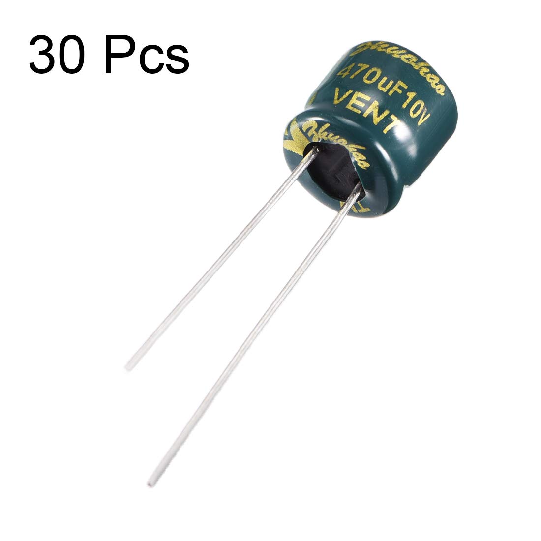 sourcing map condensateur faible ESR 470uF 10V 50 pièces 8x7mm vert