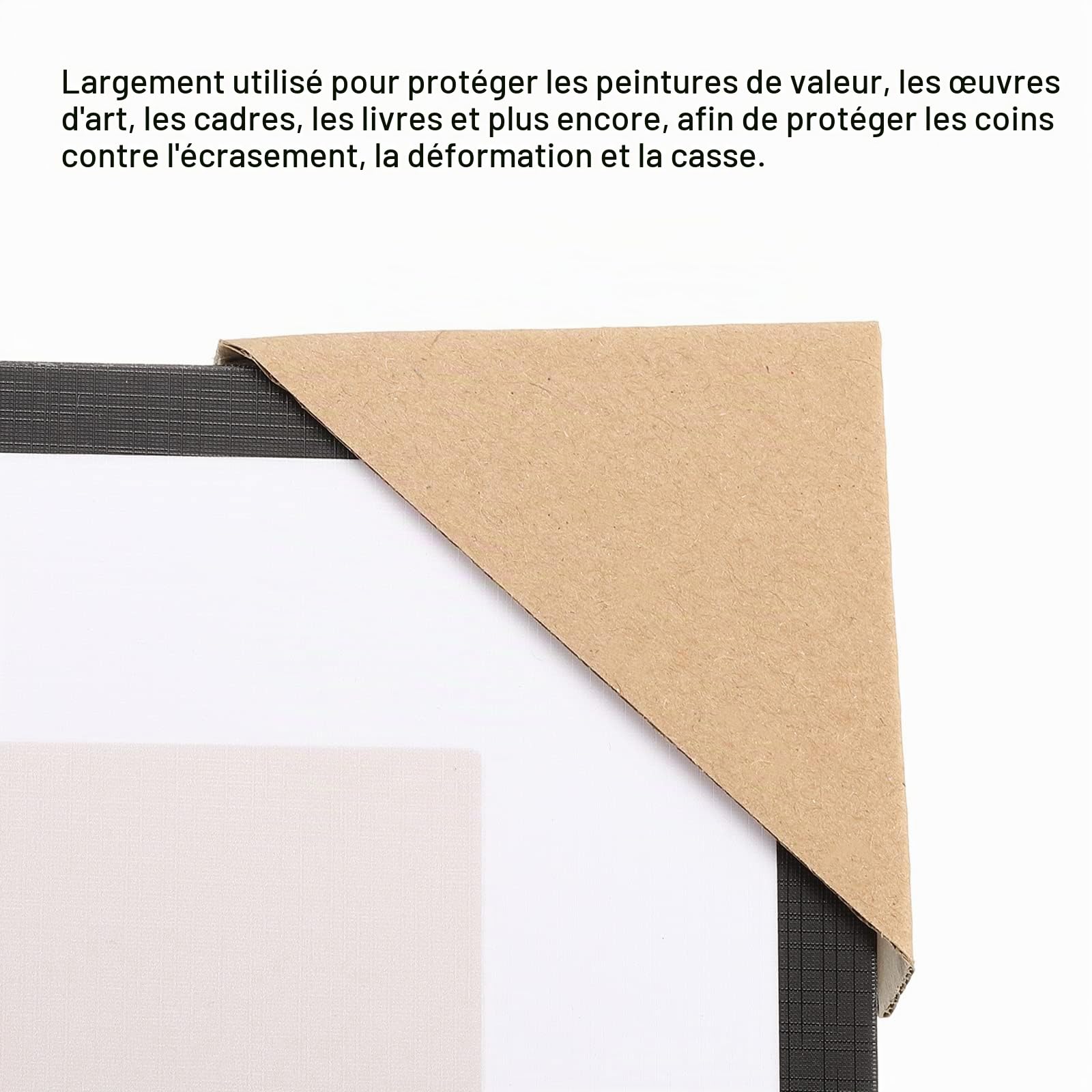 Sourcing Map Protège-coins carton réglable lot 40 3mm