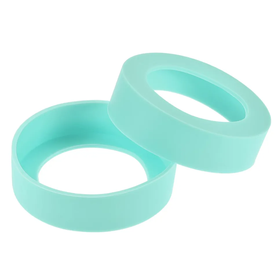 sourcingmap Home & Garden socle gourde silicone cyan lot 2 antidérapant