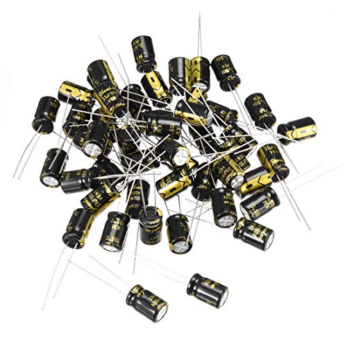 sourcing map 33uF 100V condensateur électrolytique 50 pièces 8x12mm