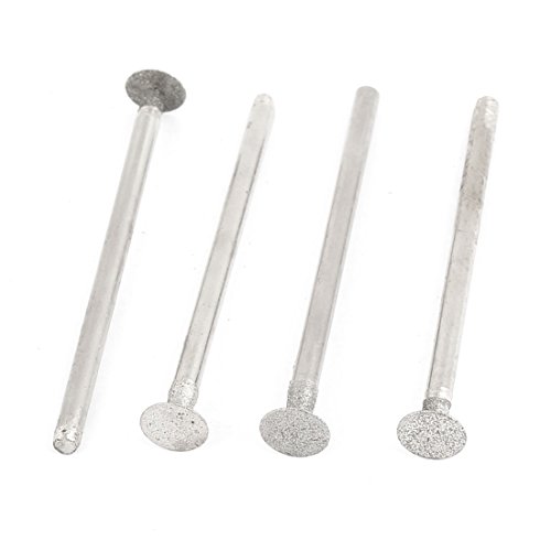 Sourcingmap lot 4 fraises diamant rondes 2,35x6 mm